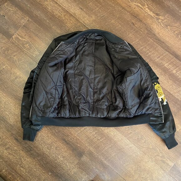 Vintage Puffed Bomber Jacket 'Thor's Gym' - Size Small - Picture 4 of 8
